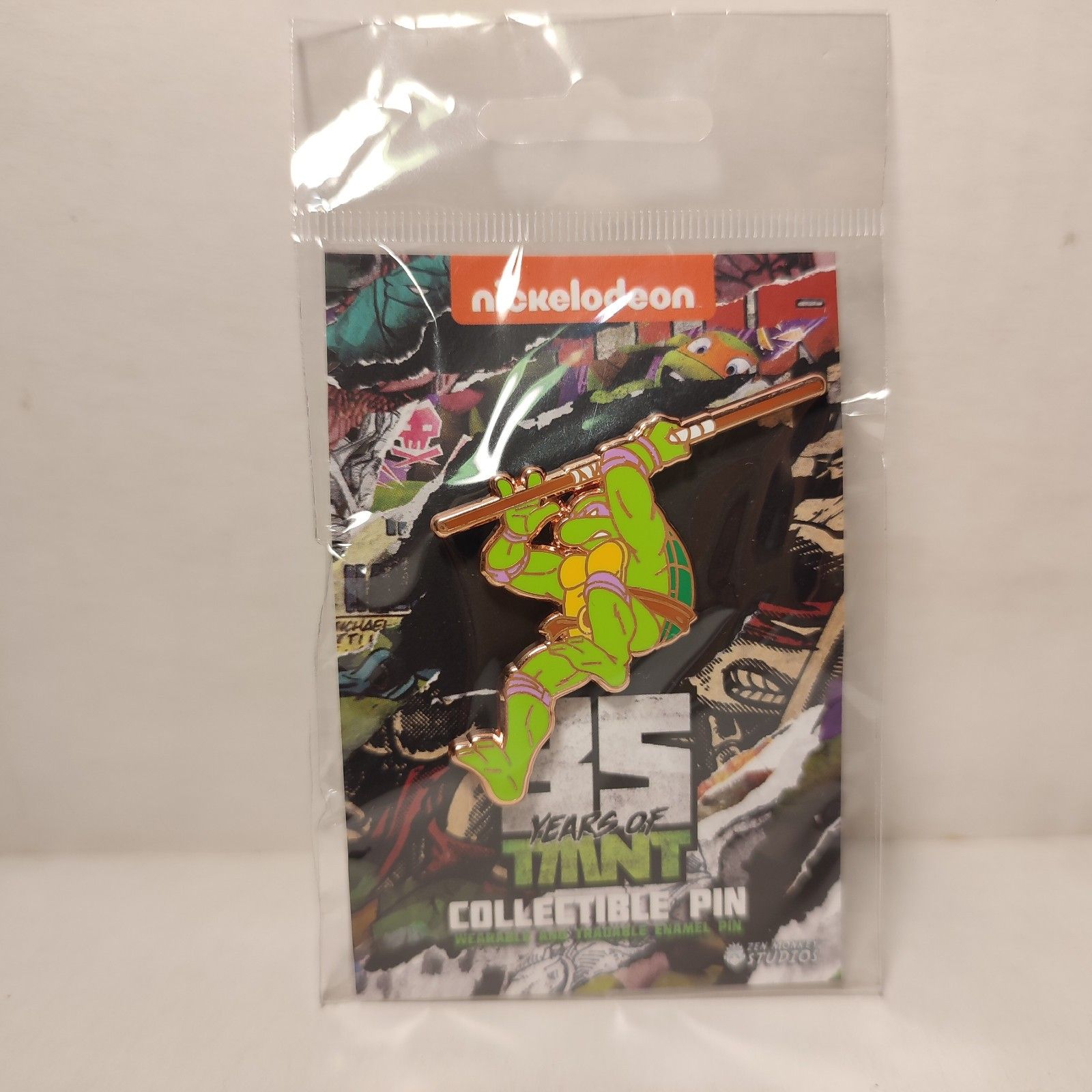 Teenage Mutant Ninja Turtles Leaping Donatello Enamel Pin Tmnt Official Badge